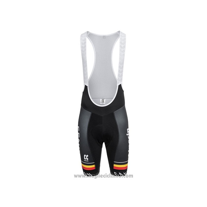 2021 Abbigliamento Ciclismo Alpecin Fenix Campione Belgio Manica Corta e Salopette